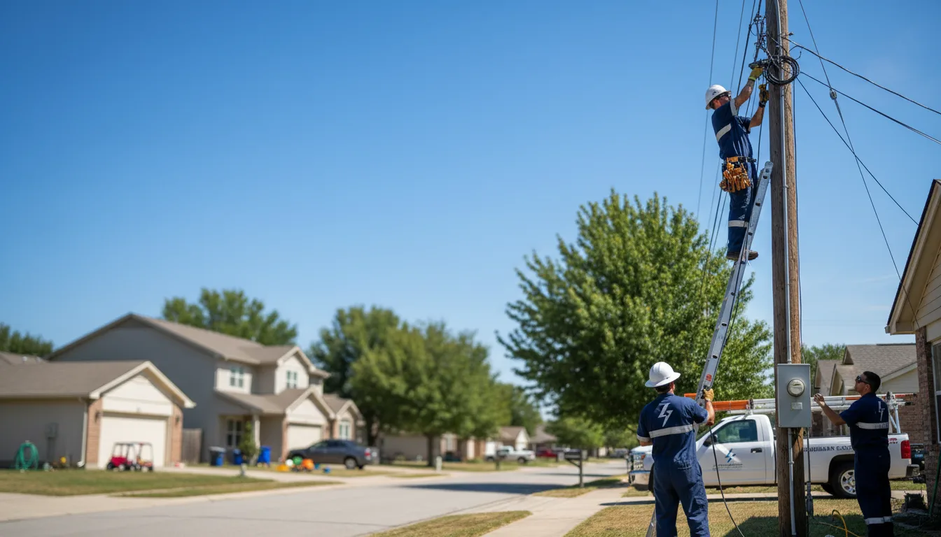 Residential electrician providing installation services in Wellman, IA